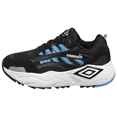 Imagem de Umbro Tênis masculino Neptune, Preto/Branco/Azul Ibiza, 6.5