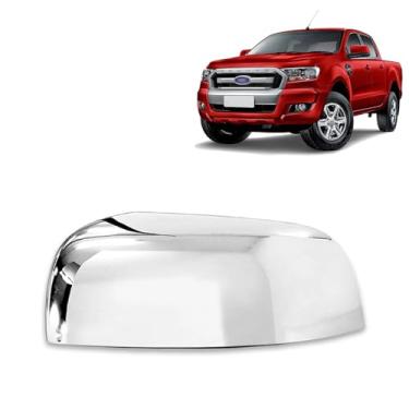 Imagem de Aplique Retrovisor Cromado para Ranger 2013 2014 2015 2016 2017 2018 2019 2020 2021
