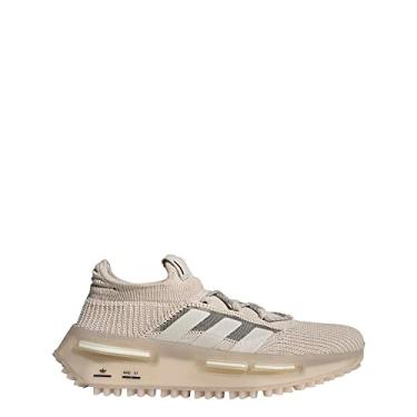 Imagem de adidas Tênis masculino casual NMD S1 com cadarço - bege - tamanho 36, Bliss/Core Black/Cloud White, 38