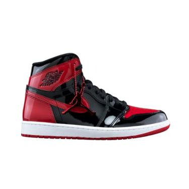 Imagem de Jordan 1 Retro High OG Patent Bred Masculino 55088-063, Preto/branco-vermelho universit rio, 11.5