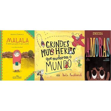 Imagem de Kit 3 Livros Malala + Grandes Mulheres Que Mudaram O Mundo +