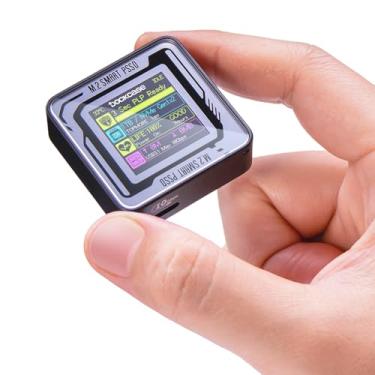 Imagem de DockCase SSD portátil de bolso com PLP 3S, unidade de estado sólido externa de 1 TB, USB 3.2 Gen2 de 10 Gbps, até 1050 MB/s, mini unidade de estado sólido externa USB-C, para fotógrafos, criadores de