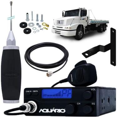 Imagem de Radio Px 40 Canais Rp-40 Antena Marinox 2,70m Cabo 5,5m Suporte Mb Mer