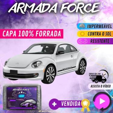 Imagem de Capa Cobrir Carro FUSCA NOVO 100% Forrada Armada Force 100% Impermeáve
