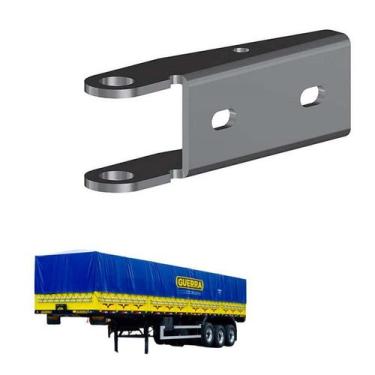 Imagem de Dobradiça Tombador Inferior Carreta Guerra Chapa 4,25mm - Rovali