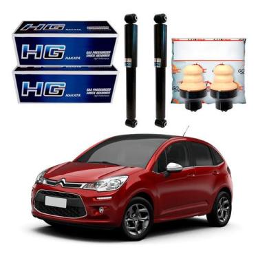 Imagem de Kit Amortecedor Traseiro C3 1.6 2013 A 2019 - Nakata