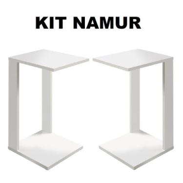 Imagem de Kit Duas Mesas Laterais Para Sala - Colomi