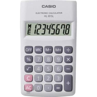 Imagem de Calculadora de Bolso 8 Digito Branco  HL-815L-WE - Casio