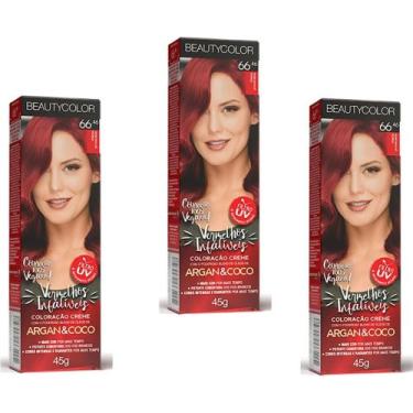 Imagem de TINTURA BEAUTY COLOR CREME ARGAN COLORS 03x96.44 RUIVO CLARO INDECIFRA