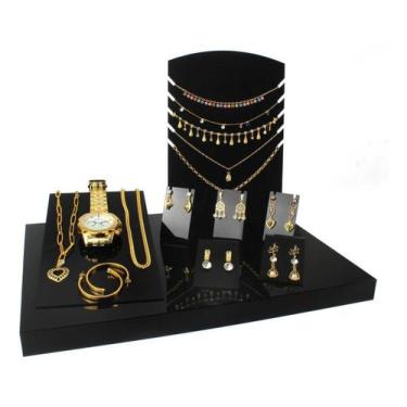 Imagem de Display Expositor De Semi Joias E Bijuterias Completo 8 Pçs - Acriliku