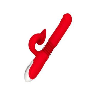 Imagem de Vibrador Vai e Vem com Estimulador Ponto G 8 Vibrações Shmily - Poptoy