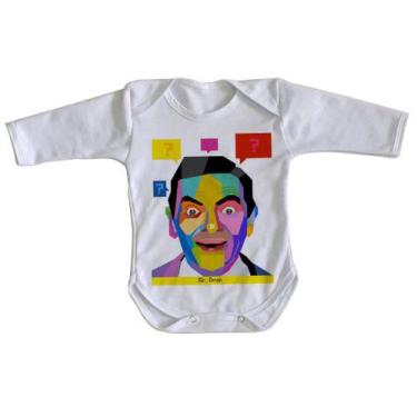 Imagem de body nenê criança roupa bebê manga longa Mister Bean - Empório Dutra, 