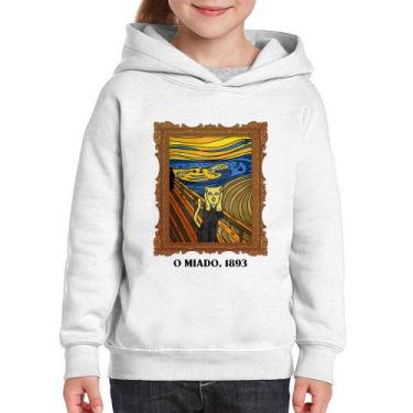 Imagem de Moletom Infantil O miado, 1893 - Foca na Moda, Branco, 6