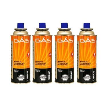 Imagem de Conjunto 1 Maçarico Regulável + 4 Refil Gás 227gr Nautika