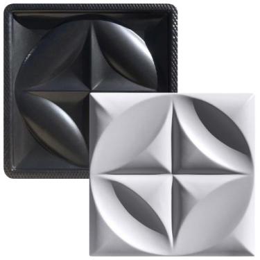Imagem de Forma 3D Gesso e Cimento ABS - Floral 40x40 Xmoldes - Xmoldes Formas 3