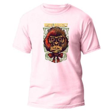 Imagem de Camiseta Algodão Premium Estampa Digital Nerd Monkey Leve - Pavesi, Ro