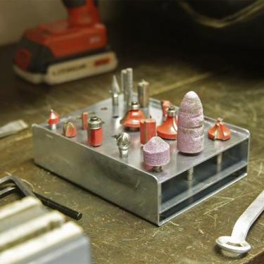 Imagem de Suporte Organizador para Fresas/Tupias/Lima Rotativas 25 Furos - Maxx 