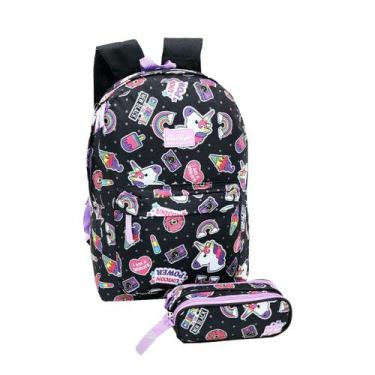 Imagem de Jogo Escolar Mochila E Estojo Juvenil MFK9109 - ELLO