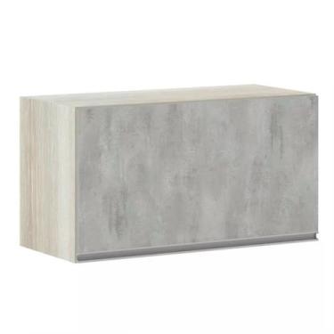 Imagem de Armário Basculante Luciane 70cm 1 Porta Lis, Legno Crema/Concreto