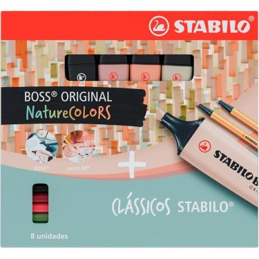 Imagem de Kit Stabilo Nature Colors Point 88 E Boss