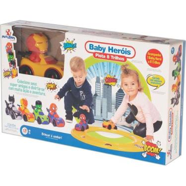 Imagem de Pista de Carrinho com 8 Trilhos Baby Heróis - Mercotoys