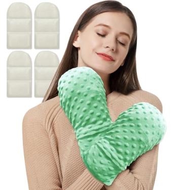 Imagem de ZNÖCUETÖD Luvas de Terapia para Micro-Ondas, Aquecedor de Mãos, Luvas com Compressão para Artrite, Almofada de Aquecimento Úmida para Mãos E Dedos de Articulações Rígidas, Dedo Em Gatilho, Inflamação,