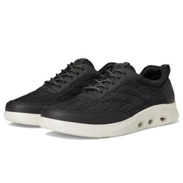 Imagem de Nunn Bush Tênis masculino Ponte Knit Moc Toe híbrido Oxford casual leve estilo atlético com cadarço, Preto, 45