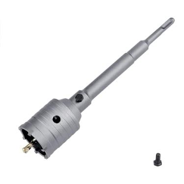 Imagem de GUICGOC Serra Copo de Concreto de 2,5"/65 Mm com Haste de Conexão Sds Plus, Dentes de Carboneto de Tungstênio(7,7 Mm X 4 Mm) Serra Copo de Cimento para Concreto, Cimento, Tijolo, Parede, Pedra 65 Mm/2