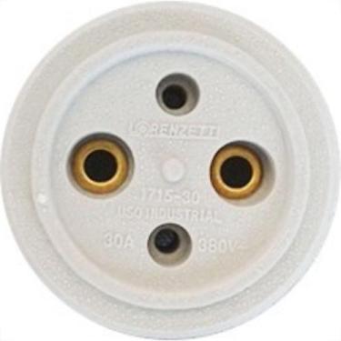 Imagem de Tomada Externa Lorenzetti Monofasico Porcelana 1715-30A-N - Kit C/10 -