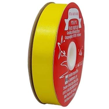 Imagem de Fita de Cetim Trader 38mm N9 com 50 Metros, COR 015 AMARELO, 50 METROS