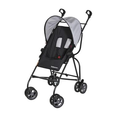 Imagem de Carrinho  Bebê Galzerano Capri  para Passeio Cor Preto Cinza