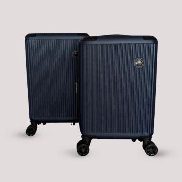 Imagem de Kit Conjunto 2 Malas de Viagem Bordo Abs Rígida 4 Rodas 360º World Onb