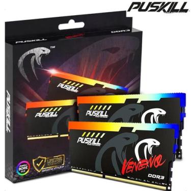 Imagem de Memória RAM PUSKILL RGB DDR3 16GB (8GBx2) 1600MHz - Dual Channel, 8GBX
