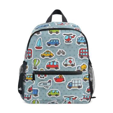Imagem de Mochila de animal fofo Todder para meninos e meninas, Carro fofo, One_Size, Mochilas Daypack