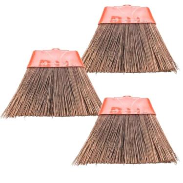 Imagem de Vassoura Piaçava Tradicional, Cepa Plástica, Kit com 3 Unidades