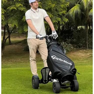 Imagem de Carrinho de golfe elétrico dobrável de quatro rodas