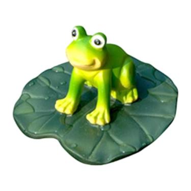 Imagem de Stgfyxgs Flutuante Water Pond Frog Figure Decorative Gift Crection Collection Resina Decoração para O Lago de Jardim Ao Ar Livre, Style a, Tamanho real