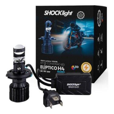 Imagem de Lâmpada ultraled eliptico para moto nano h4 5000lm 6500k shocklight