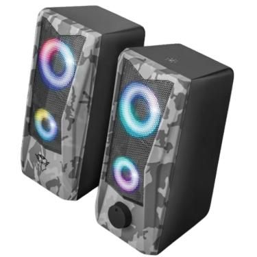 Imagem de Caixa de Som Gamer 8W RGB Controlador Volume Camuflada