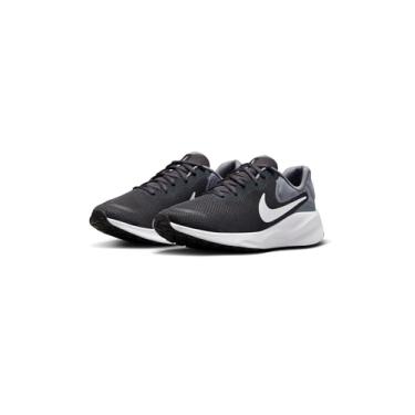 Imagem de Nike Tênis masculino com cadarço Revolution 7, Antracite/branco-cinza frio-preto, 37 BR