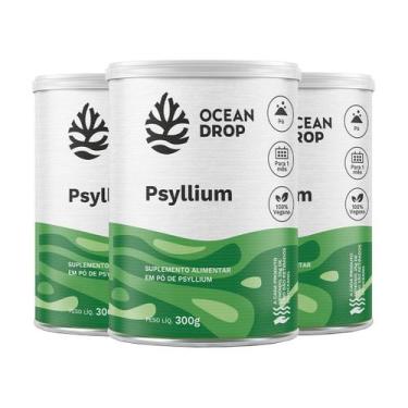 Imagem de Kit 3 Psyllium Ocean Drop Vegano 300G