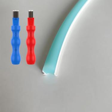 Imagem de JARBIH Capa De Fita Led Flexível Neon Separada, 16,4 Pés, 8 Mm, Difusora Silicone Dobrável E Antidesgaste Com 2 Cortadores, Rgb Para Bar, Carro, Área Externa, Decoração Casa (Azul Gelo)