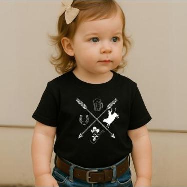 Imagem de Blusa Camiseta Manga Curta Country Infantil Estampa Flechas Country Co