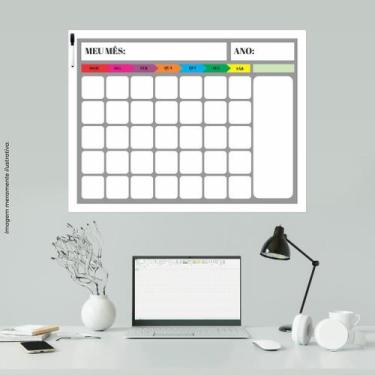 Imagem de Calendário Parede Planejamento mensal Colorido 55x75 - PRESENTE-BRINDE