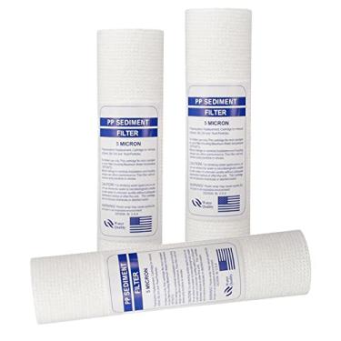 Imagem de Llazsybz Filtro de água de Sedimento de Polipropileno PP de 10" X 2,5" 1/5 Cartucho de Substituição Universal para Toda a Casa Osmose de 3, 5 mícron