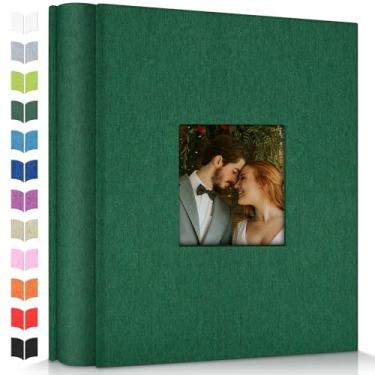 Imagem de Artfeel Álbum De Fotos 4X6 Com 600 Bolsos, Álbuns Deslizantes, Capa Linho, Janela Frontal, Página Branca Vertical Para Casamento, Família, Aniversário, Bebê, Férias