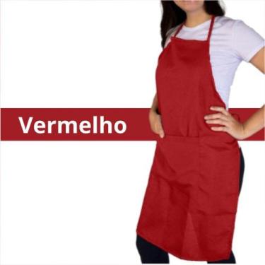 Imagem de Avental de Cozinha com Bolso Frontal e Regulagens de Altura e Cintura 