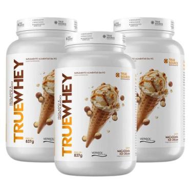 Imagem de 3x True Whey Protein True Source Macadamia Ice Cream 837g, Macadamia I
