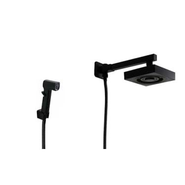 Imagem de Ducha AutoLimpante em ABS Black de Parede com Ducha Manual