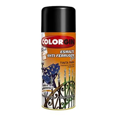 Imagem de Tinta spray esmalte anti ferrugem preto 350ml Sherwin Williams
